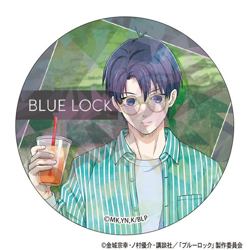 『ブルーロック』トレーディングホログラム缶バッジ 休日メガネ ニュアンスカラー【BOX】