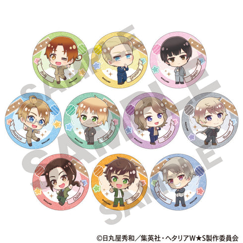 『ヘタリア World★Stars』トレーディンググリッター缶バッジ ちまにわ【BOX】