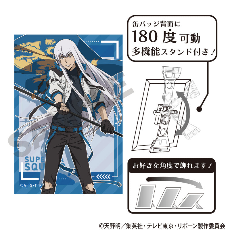 家庭教師ヒットマンREBORN!』アート缶バッジ S・スクアーロ フラッグ