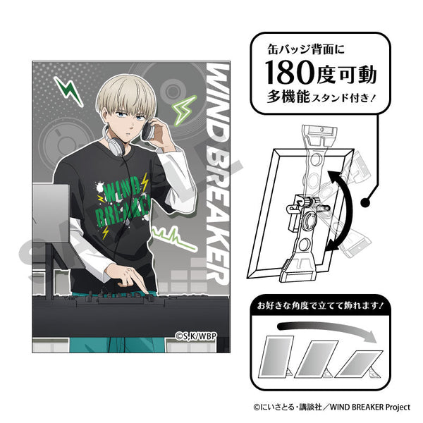 『WIND BREAKER』アート缶バッジ 梶蓮 バンド