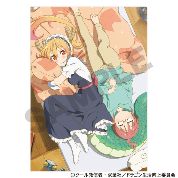 《小林家的龍女》單張透明文件夾 小林/托爾/躺臥