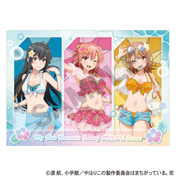 『やはり俺の青春ラブコメはまちがっている。完』シングルクリアファイル 集合 水着パラソル