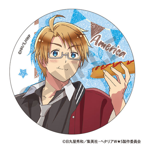 『ヘタリア World★Stars』トレーディンググリッター缶バッジ 食べ歩きグルメ【BOX】
