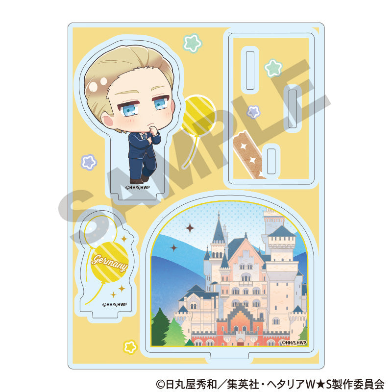 ドイツ アクリルスタンド　ジオラマフィギュア ヘタリア 独 ヘタリア World☆Stars ジオラマアクリルスタンド ドイツ ちまに
