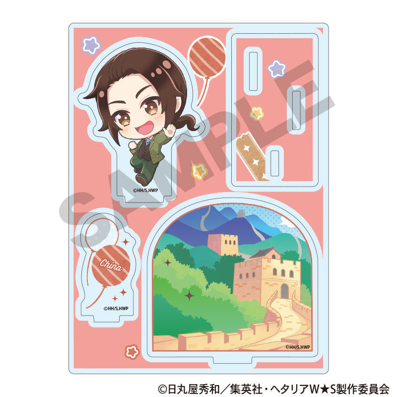即購入⭕️ ヘタリア 香港 アクスタ ヘタリア World☆Stars』ジオラマアクリルスタンド 中国 ちまにわ