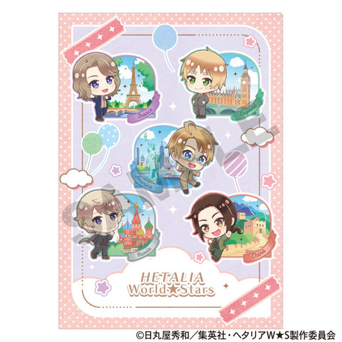 『ヘタリア World★Stars』シングルクリアファイル ピンク ちまにわ