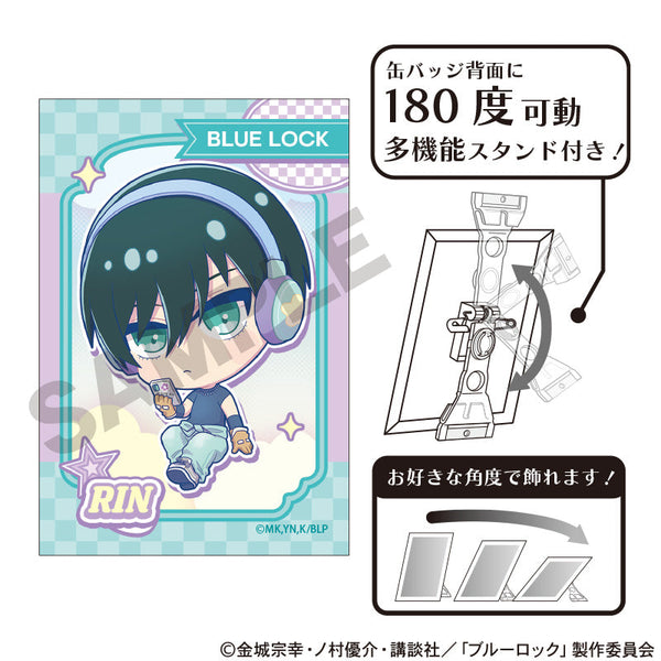 『ブルーロック』アート缶バッジ 糸師凛 ゆめかわスポーティ