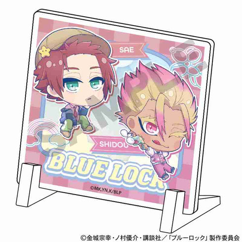 『ブルーロック』ミニアクリルパネル 冴&士道 ゆめかわスポーティ