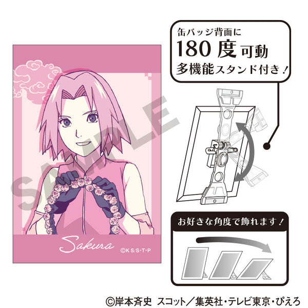 『NARUTO-ナルト- 疾風伝』アート缶バッジ 春野サクラ ひと休み クラパレット