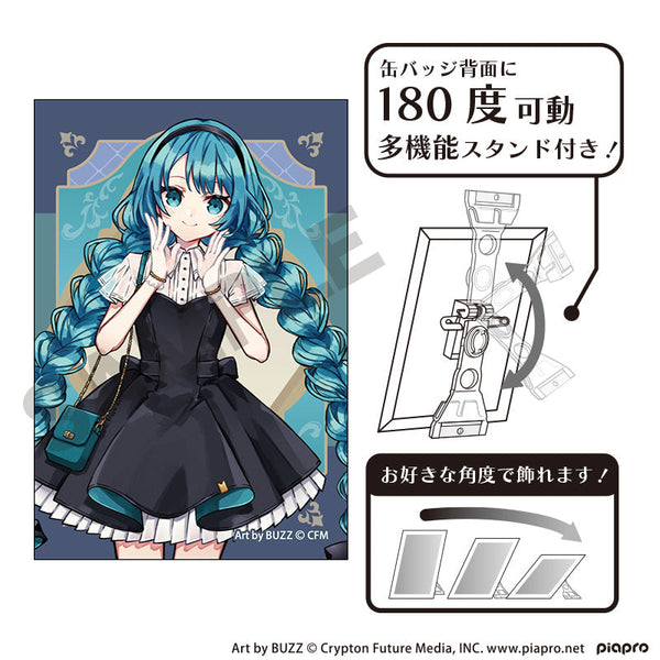 『初音ミク』アート缶バッジ 初音ミク レトロ☆神戸2025