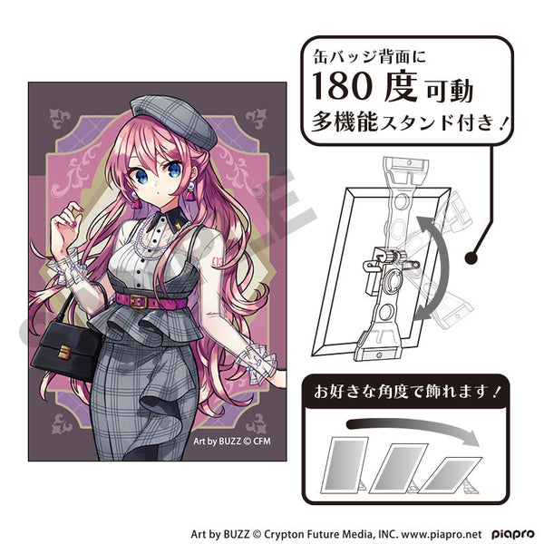 『初音ミク』アート缶バッジ 巡音ルカ レトロ☆神戸2025