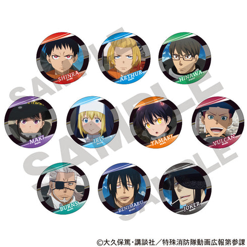 『炎炎ノ消防隊 参ノ章』トレーディング缶バッジ 場面写【BOX】