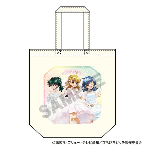 『ぴちぴちピッチ』トートバッグ 集合 パールドレス