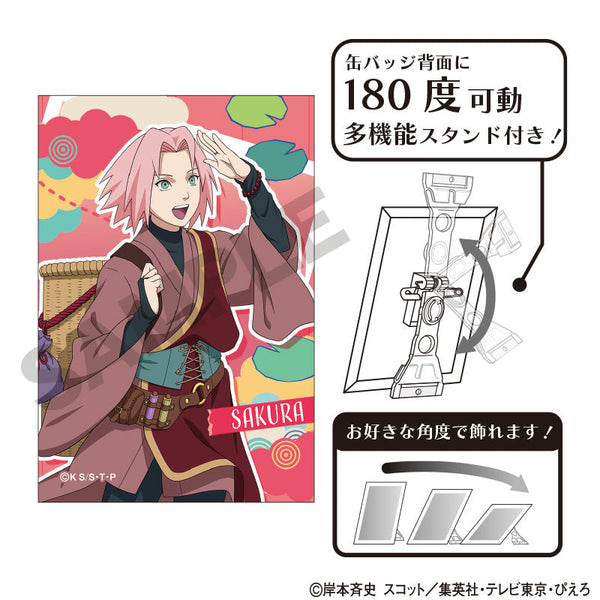 『NARUTO-ナルト- 疾風伝』アート缶バッジ 春野サクラ 旅人