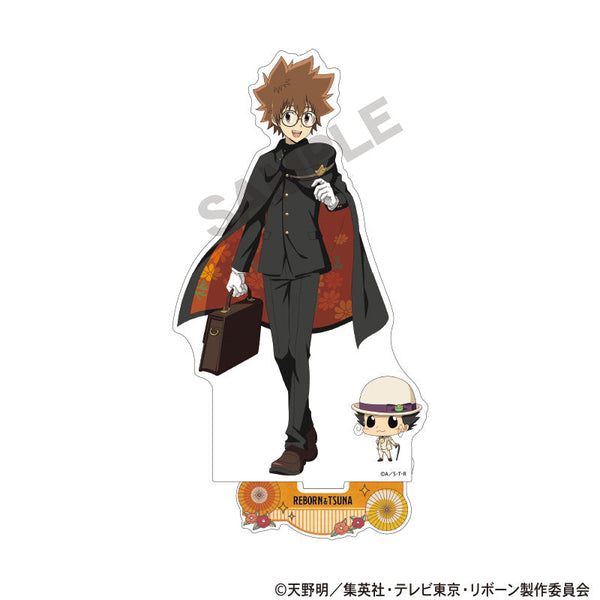 『家庭教師ヒットマンREBORN!』アクリルスタンド リボーン&沢田綱吉 レトロコーデ