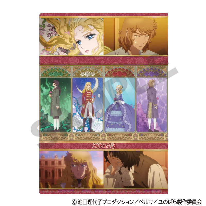 ベルサイユのばら　グッズ　ベルサイユのばら　クリアファイル　池田理代子　グッズ ベルサイユのばら』シングルクリアファイル ネイビー – Anime