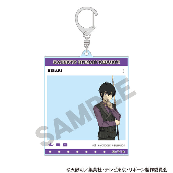『家庭教師ヒットマンREBORN!』SNS風アクリルキーホルダー 雲雀恭弥 ビリヤード【202610再販】