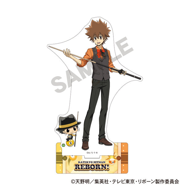 『家庭教師ヒットマンREBORN!』アクリルスタンド リボーン&沢田綱吉 ビリヤード【202610再販】