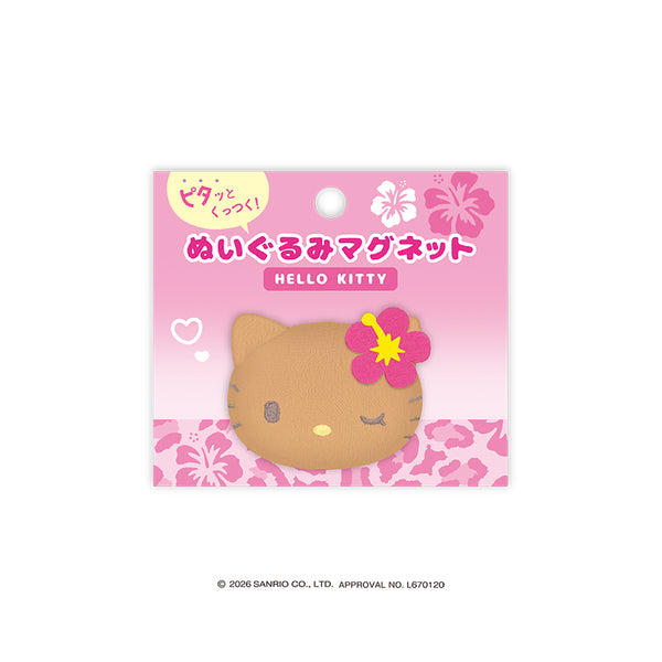 『サンリオキャラクターズ』ヌイグルミマグネット/ハローキティ_ヒヤケデザイン【202609再販】
