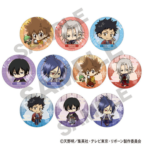 『家庭教師ヒットマンREBORN!』トレーディンググリッター缶バッジ 冬着物 ミニキャラ【BOX】