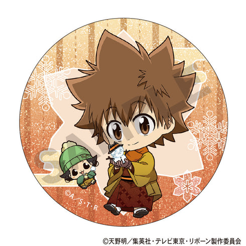 『家庭教師ヒットマンREBORN!』トレーディンググリッター缶バッジ 冬着物 ミニキャラ【BOX】