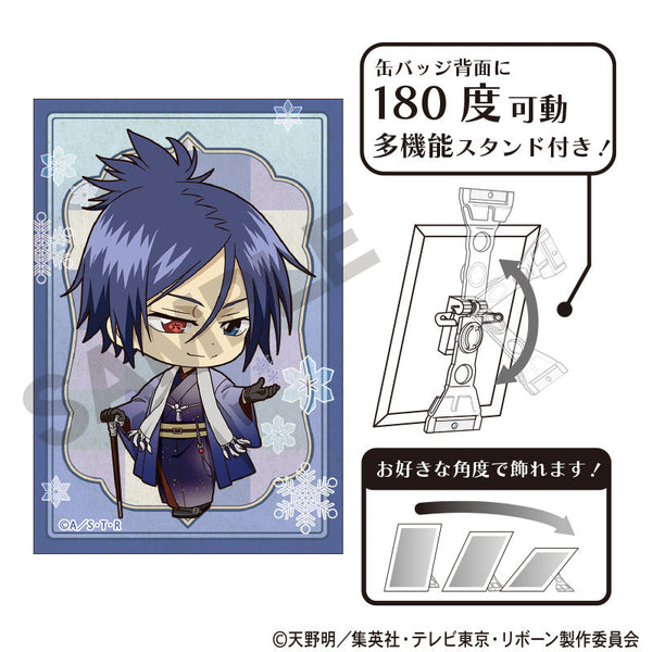 『家庭教師ヒットマンREBORN!』アート缶バッジ 六道骸 冬着物 ミニキャラ