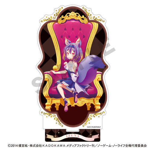 "No Game No Life" Acrylic Stand: Izuna Hatsuse on the Throne