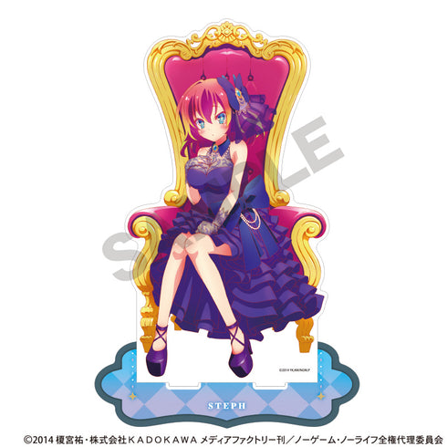 《No Game No Life》巨型壓克力立牌 史蒂芬妮・朵拉 玉座