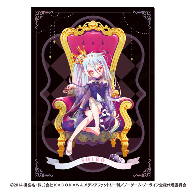 《No Game No Life》單面透明文件夾 白色 玉座
