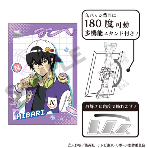 『家庭教師ヒットマンREBORN!』アート缶バッジ 雲雀恭弥 デコラファッション