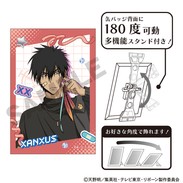 『家庭教師ヒットマンREBORN!』アート缶バッジ XANXUS デコラファッション