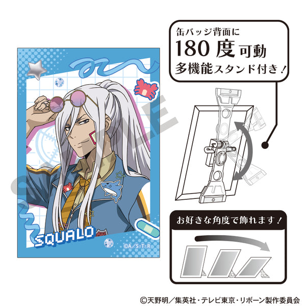 『家庭教師ヒットマンREBORN!』アート缶バッジ S・スクアーロ デコラファッション