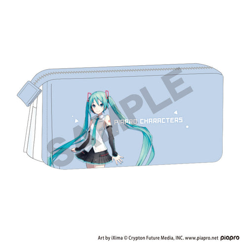『初音ミク』フラップポケットペンケース ブルー