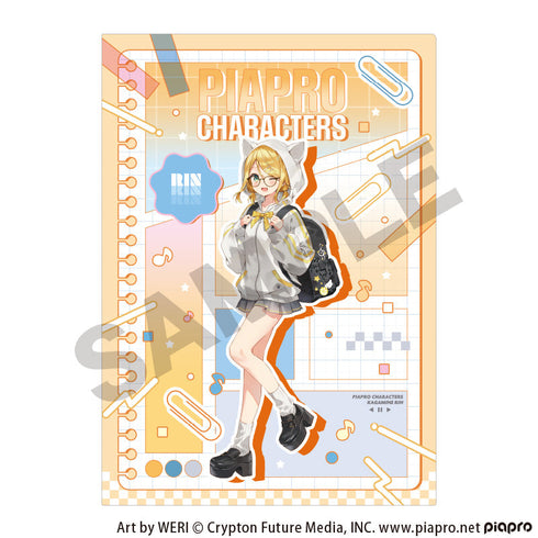 『初音ミク』シングルクリアファイル 鏡音リン メガネスタイル