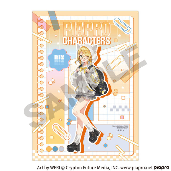 『初音ミク』シングルクリアファイル 鏡音リン メガネスタイル