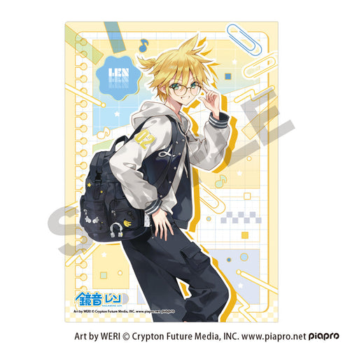 『初音ミク』シングルクリアファイル 鏡音レン メガネスタイル