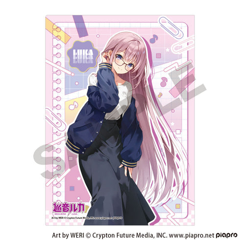 『初音ミク』シングルクリアファイル 巡音ルカ メガネスタイル