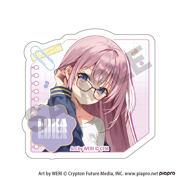 『初音ミク』アクリルヘアクリップ 巡音ルカ メガネスタイル