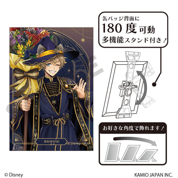 『ディズニー ツイステッドワンダーランド』グリッターアート缶バッジ ラギー・ブッチ ブルームバースデー