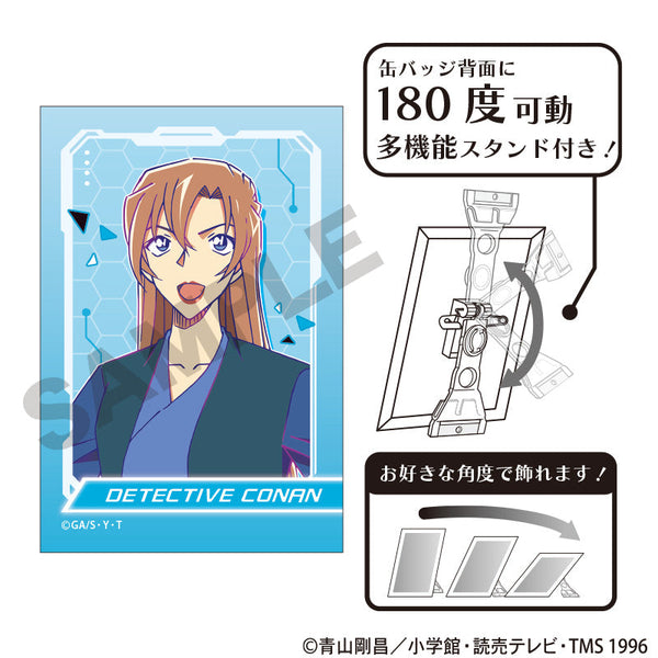 『名探偵コナン』アート缶バッジ 萩原千速 サイバー