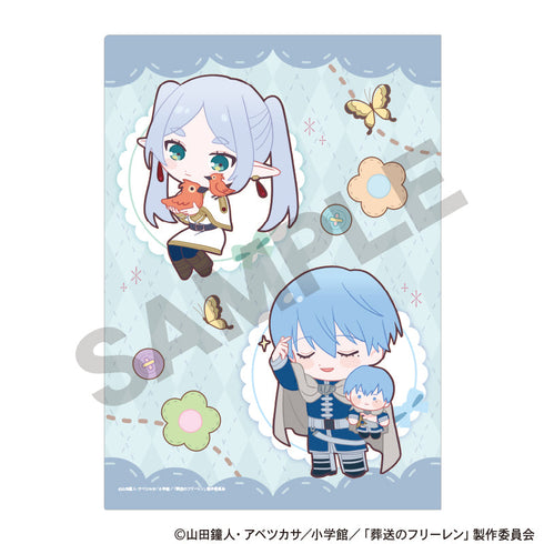 『葬送のフリーレン』シングルクリアファイル ブルー ぬいぐるみ抱っこ