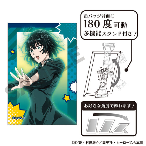 『ワンパンマン』アート缶バッジ 地獄のフブキ