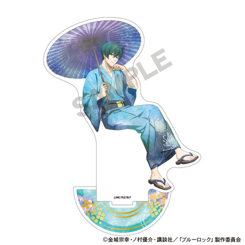 『ブルーロック』箔押しアクリルスタンド 糸師凛 五月雨 ニュアンスカラー