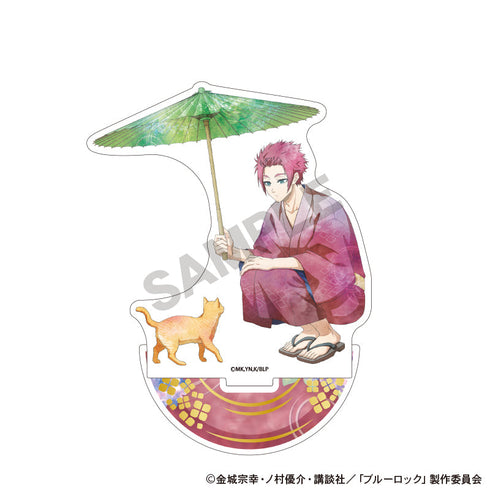 『ブルーロック』箔押しアクリルスタンド 糸師冴 五月雨 ニュアンスカラー