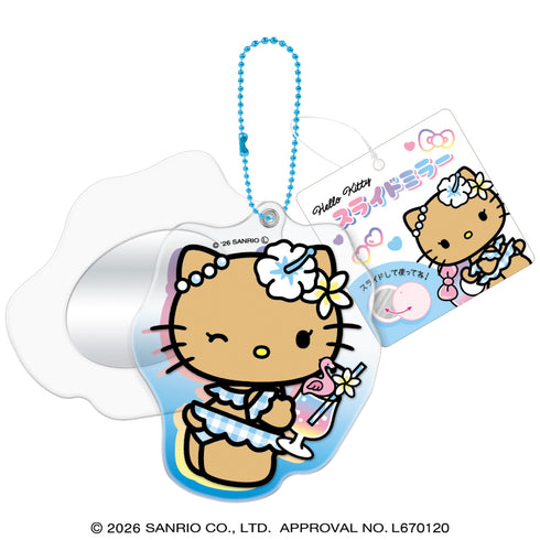 『サンリオ』IC_サンリオキラメキトロピカルスライドミラー/ハローキティ【202606再販】