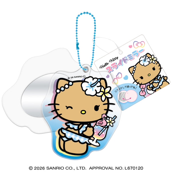 『サンリオ』IC_サンリオキラメキトロピカルスライドミラー/ハローキティ【202606再販】