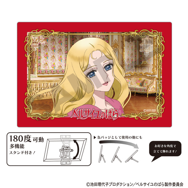 『ベルサイユのばら』アート缶バッジ アントワネット 私服