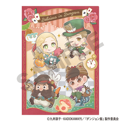 『ダンジョン飯』シングルクリアファイル レッド 童話 ミニキャラ
