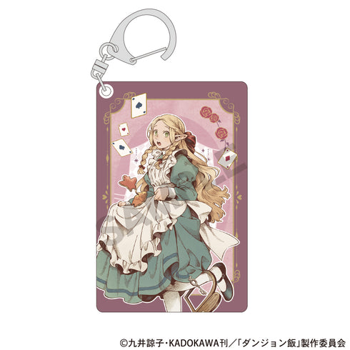 《地城飯》撲克風雙面壓克力鑰匙圈 瑪爾希爾 童話