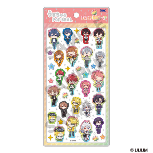 『カラフルピーチ』うるちゅるPOP SEAL 笑顔 ミニキャラ